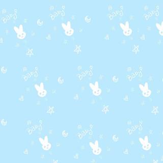 Cute blue desktop wallpaper