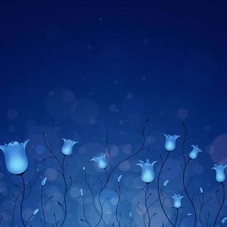 Cute blue desktop wallpaper