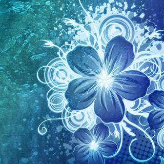 Cute blue desktop wallpaper