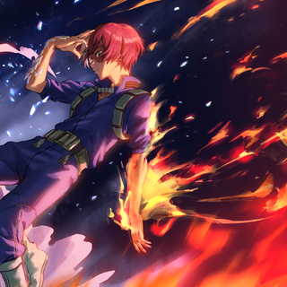 Todoroki manga desktop wallpaper