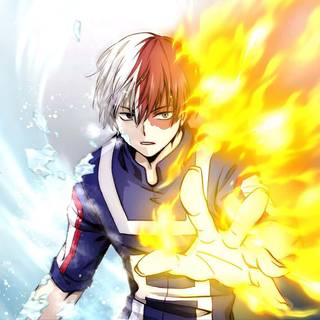Todoroki manga desktop wallpaper