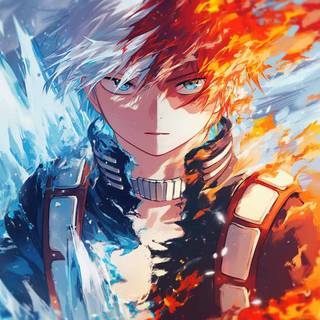Todoroki manga desktop wallpaper