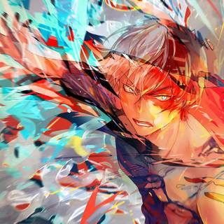 Todoroki manga desktop wallpaper