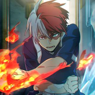Todoroki manga desktop wallpaper