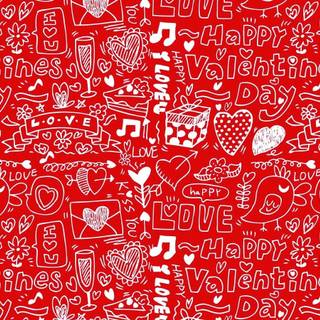 Red collage desktop wallpaper