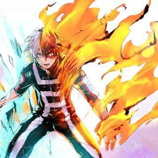 Todoroki manga desktop wallpaper