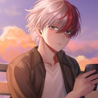 Todoroki manga desktop wallpaper