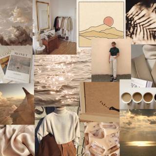 Light brown desktop wallpaper