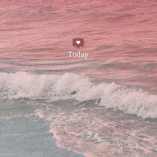 Pink beach desktop wallpaper