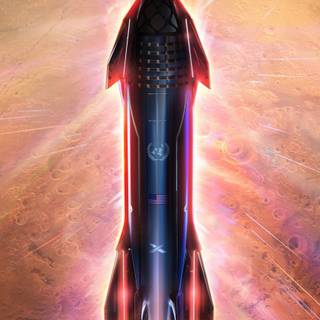 Spaceship mobile wallpaper