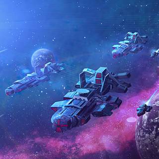 Spaceship mobile wallpaper