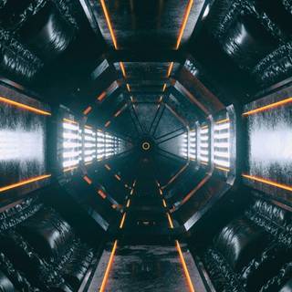 Spaceship mobile wallpaper