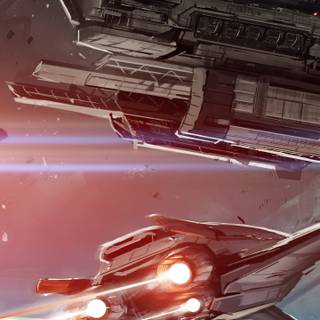 Spaceship mobile wallpaper