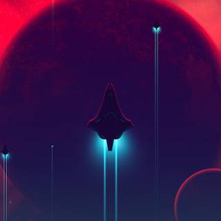 Spaceship mobile wallpaper