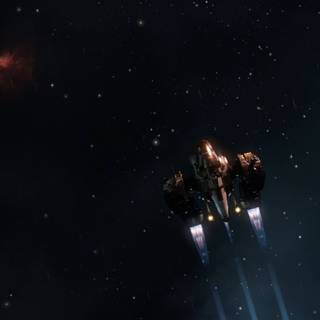 Spaceship mobile wallpaper