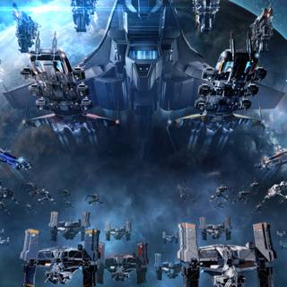 Spaceship mobile wallpaper