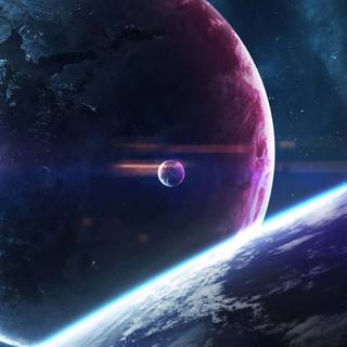 Spaceship mobile wallpaper