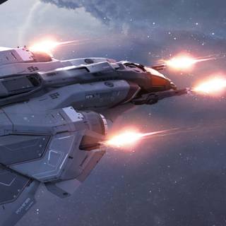 Spaceship mobile wallpaper