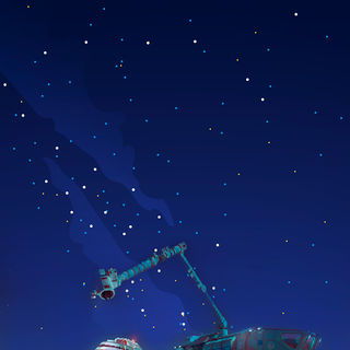 Spaceship mobile wallpaper