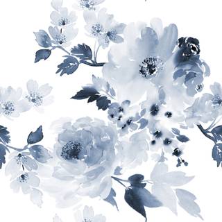 Summer flowers watercolour wallpaper