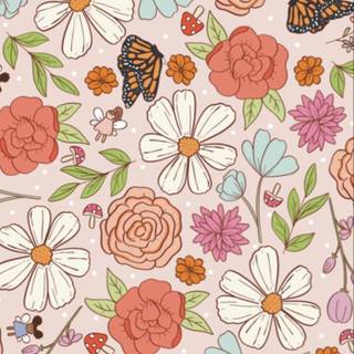 Cute spring floral wallpaper