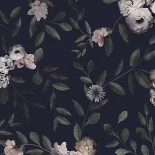 Black flower phone wallpaper