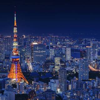 Night city Japan wallpaper