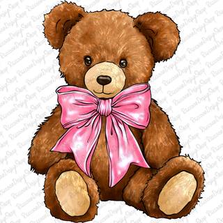Coquette bow bear wallpaper