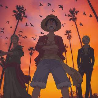 Zoro Luffy and Sanji wallpaper