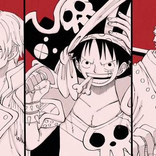 Zoro Luffy and Sanji wallpaper