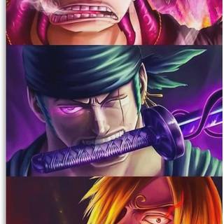 Zoro Luffy and Sanji wallpaper