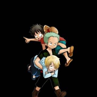 Zoro Luffy and Sanji wallpaper