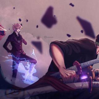 Zoro Luffy and Sanji wallpaper