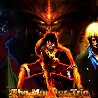 Zoro Luffy and Sanji wallpaper