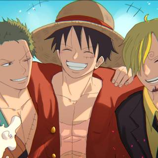 Zoro Luffy and Sanji wallpaper