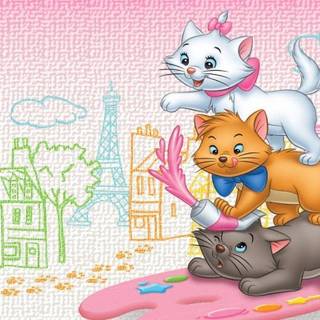 Disney cat wallpaper