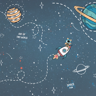 Cartoon planets wallpaper