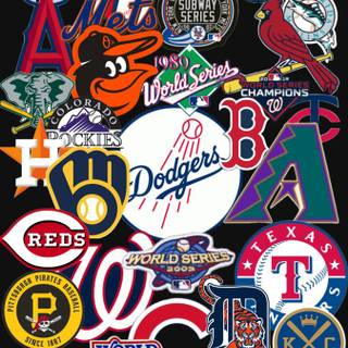 MLB team logos wallpaper