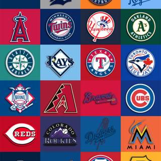 MLB team logos wallpaper