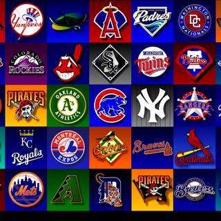 MLB team logos wallpaper