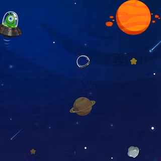 Cartoon planets wallpaper