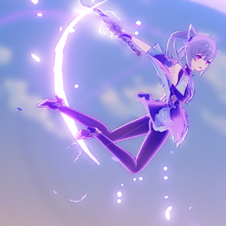 Anime purple PS5 wallpaper