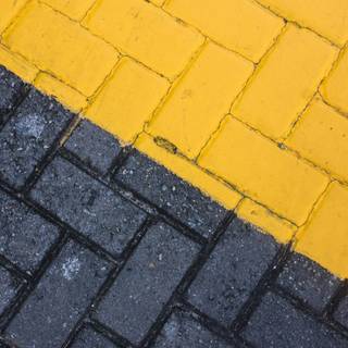 Brick road wallpaper