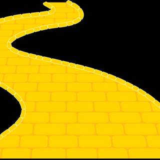 Brick road wallpaper