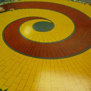 Brick road wallpaper