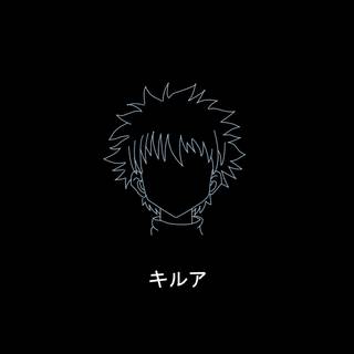 Killua black and white wallpaper