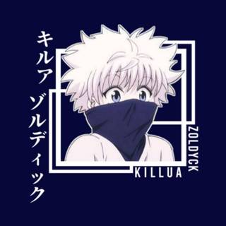 Killua black and white wallpaper