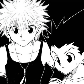 Killua black and white wallpaper