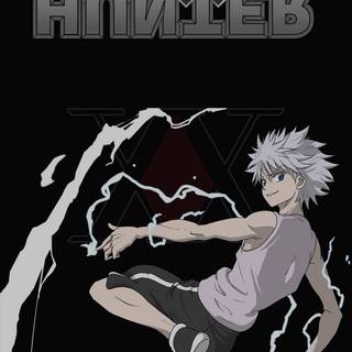 Killua black and white wallpaper
