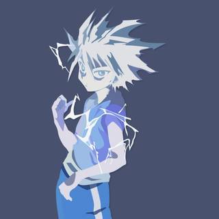 Killua black and white wallpaper